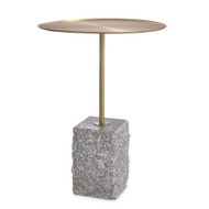 Eichholtz Cole Side Table - Brushed Brass Granite