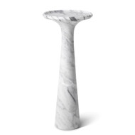 Eichholtz Pompano Side Table - High White Carrera Marble