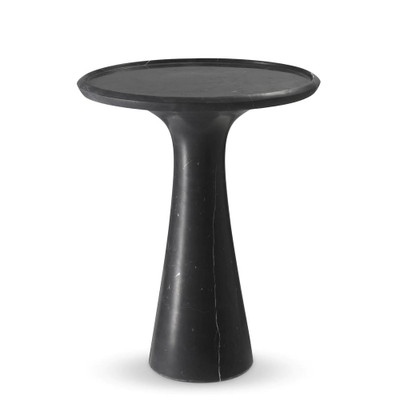 Eichholtz Pompano Side Table - Low Honed Black Marble