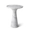Eichholtz Pompano Side Table - Low White Carrera Marble