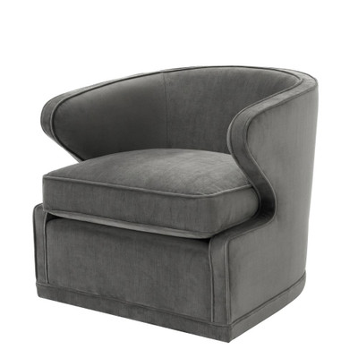 Eichholtz Dorset Swivel Chair - Granite Grey