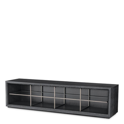 Eichholtz Hennessey TV Cabinet - L Charcoal Grey Oak Veneer