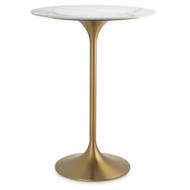 Eichholtz Tazio Bar Table - White Marble Look Top