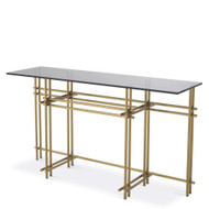 Eichholtz Quinn Console Table - Brushed Brass