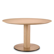 Eichholtz Astro Dining Table - Natural Oak Veneer Bronze