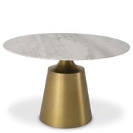 Eichholtz Nathan Dining Table - Brushed Brass