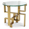 Eichholtz Chuck Side Table - Brushed Brass Finish