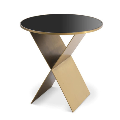 Eichholtz Fitch Side Table - S Brushed Brass Finish