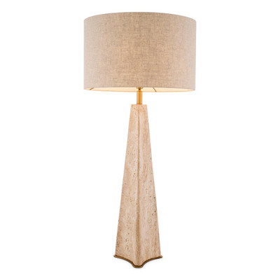 Eichholtz Benson Table Lamp - Travertine Incl Shade
