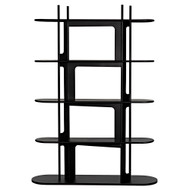 Noir Ochoa Bookcase - Black Steel