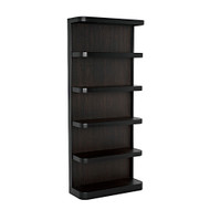 Noir Dido Bookcase - Black Metal