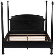 Noir New Douglas Bed - Eastern King - Hand Rubbed Black