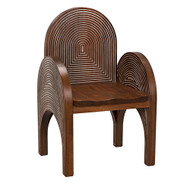 Noir Mars Chair - Dark Walnut With Details