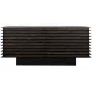 Noir Elevation Sideboard - Ebony Walnut With Steel