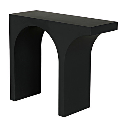 Noir Maximus Console/Side Table - Black Steel