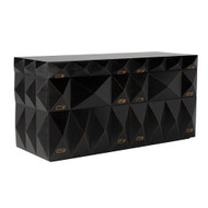 Noir Allegra Dresser - Hand Rubbed Black