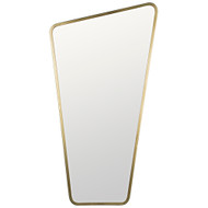 Noir Juliet Mirror - Steel With Brass Finish