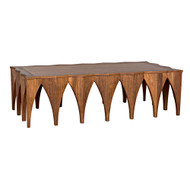 Noir Zelenko Coffee Table - Dark Walnut