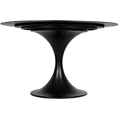 Noir Herno Table - 48" - Black Steel