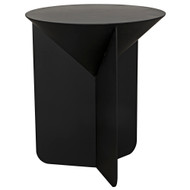 Noir Lora Side Table - Black Steel