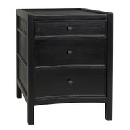 Noir Hampton Night Stand 24" - Hand Rubbed Black