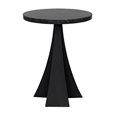 Noir Hortensia Side Table - Matte Black