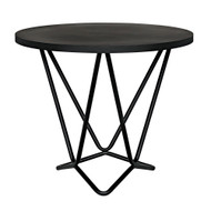 Noir Belem Side Table - Black Steel