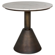 Noir Joseph Side Table - Aged Brass