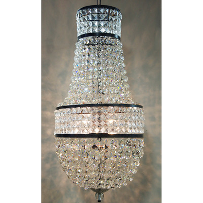 Noir Anna Chandelier - Black Steel