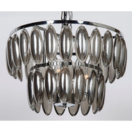 Noir Lolita Chandelier - Small - Chrome Finish And Glass