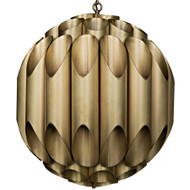 Noir Glowbular Chandelier - Antique Brass