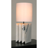 Noir Jman Lamp With Silk Shade