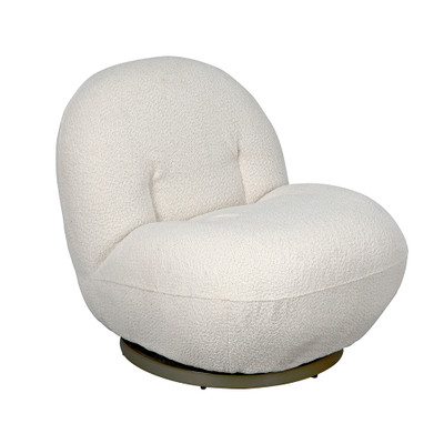 Noir Artemis Chair - Boucle Fabric
