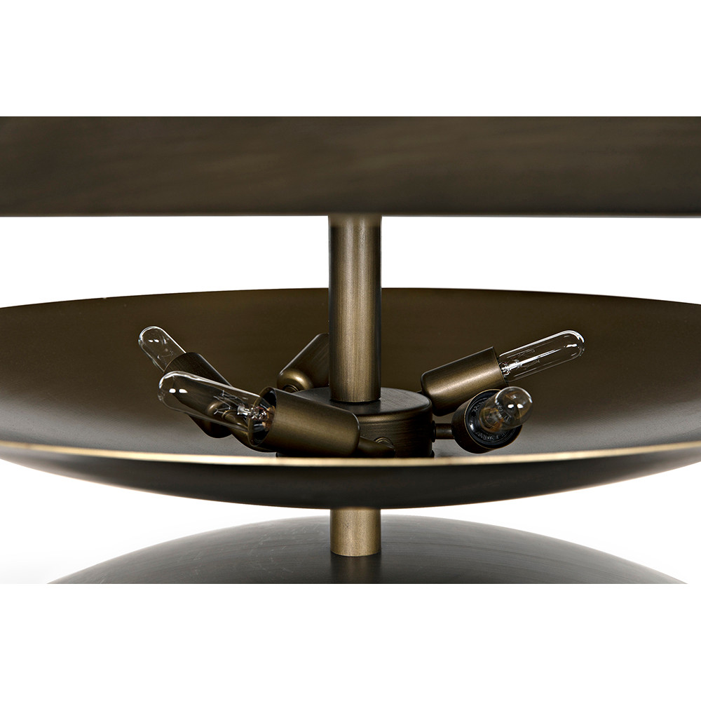 NoRNoR(ノアールノアール)です。 Noir Nora Chandelier - Metal With Aged Brass Finish