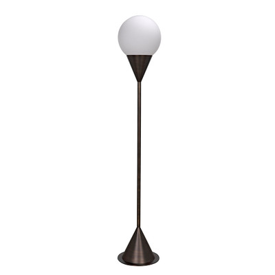 Noir Cone Floor Lamp - Aged Brass Finish