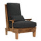 Noir Baruzzi Chair - Teak W/Us Made Cushions