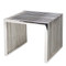 Eichholtz Carlisle Side Table - Polished Stainless Steel