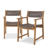Eichholtz Cancun Set Of 2 Outdoor Dining Chair