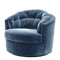 Eichholtz Recla Swivel Chair - Cameron Faded Blue