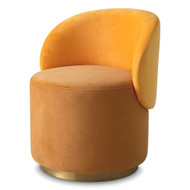 Eichholtz Greer Low Dining Chair - Roche Yellow Velvet