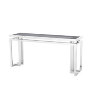 Eichholtz Palmer Console Table - Polished Stainless Steel