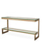 Eichholtz Gamma Console Table - Brushed Brass Finish