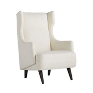 Arteriors Budelli Wing Chair Cloud Boucle Grey Ash