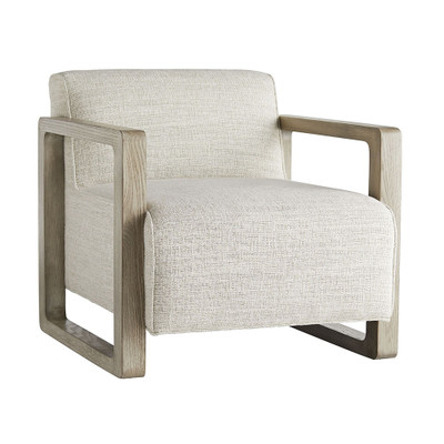 Arteriors Duran Chair Fieldstone Grey Linen Smoke