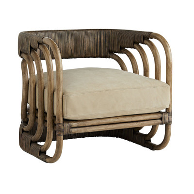 Arteriors Hamza Chair - Mink Leather