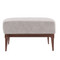 Arteriors Laurette Ottoman Moonlight Grid Chenille