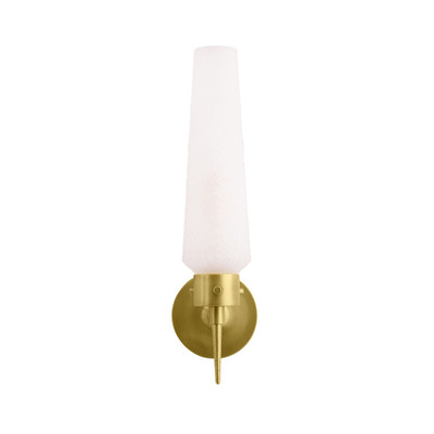 Arteriors Omaha Sconce - Textured Frosted Glass - Antique Brass