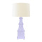 Worlds Away Handpainted Tiered Tole Table Lamp - Lavender