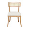 Worlds Away Klismos Dining Chair - Cane Detail - Cerused Oak