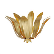 Worlds Away Leaf Sconce - Gold Leaf